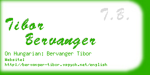 tibor bervanger business card